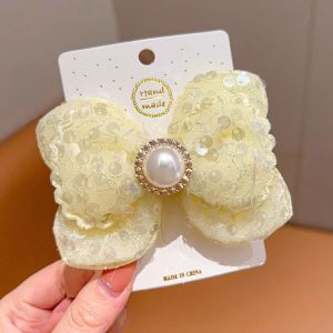 Durable Hair Ties for Girls Bright Sequin Butterfly Knot Hair Bands Three Dimensional Ball Head Hair Bands Fashionable Hair Accessories