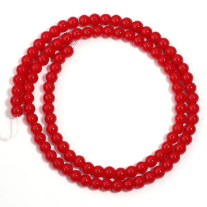 1strand/lot 4/6/8/10/12mm Red Coral Stone Beads Round Loose Spacer Beads For Jewelry Making DIY Handmade Crafts Accessories