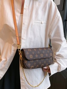 Canson Kock Luxury Vintage Floral Print Mahjong Crossbody Bag Small Womens Bag Leather Material Commute Suitable