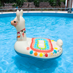 Sam Kids Floating Bed Inflatable Rides Unicorn Floating Air Cushion Big Yellow Duck Adult Float Swim Ring