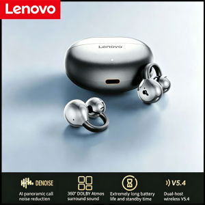 Lenovo | Original Lenovo TA410 Bone Conduction Wireless Earphones OWS 5.4 Bluetooth Headphones Stereo Music Call Noise Cancelling Earbuds