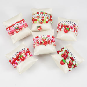 Strawberry Bracelet Sweet Fruits Style Jewelry Accessory