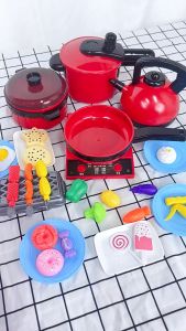 54/21ชิ้นเด็กวัยหัดเดินชุดครัวสำหรับเด็กหม้อและกระทะเด็กครัว P Layset ปลอมเล่นครัวของเล่นสำหรับเด็กวัยหัดเดินของขวัญสำหรับสาวๆหนุ่มๆ