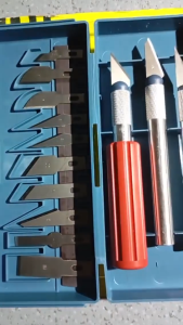 Set Pisau Ukir Seni 13 in 1 Crafting Knife 3 Handle Mata Pisau