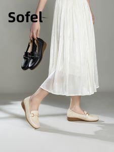 Low-Heel Slip-On Loafers Spring/Fall Season Single Shoes