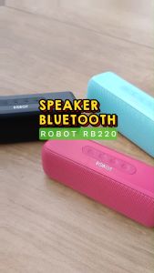 SPEAKER BLUETOOTH ROBOT - Speaker Spiker Sepeker Bluetoth Blutut Blotot Wireless Tanpa Kabel Sepiker Portabel Portable Full Bass Ngebas Ngebass Salon Musik Speaker Mini Robot RB220