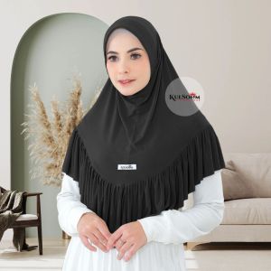 Kulsoem - Hijab Instan Rempel RAISA Jersey - Kerudung Bergo Exclusive - Jilbab Premium