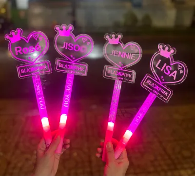 Cây Đèn Cài Tóc Đèn Phát Sáng Cổ Vũ BLACKPINK Xinh Xắn