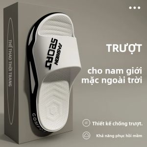 Nam Thời Trang Mùa Hè Dép Đế Dày PVC Chống Trơn Trượt Bể Bơi Đi Biển Trượt Nam Hợp Thời Trang Thể Thao Cho Phòng Tắm Ngoài Trời Sử Dụng