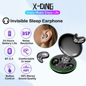Không dây tai nghe bluetooth mini ngủ headphone giảm tiếng ồn với chất âm thanh chất lượng cao nút điều khiển cho Apple Android