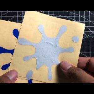 (isi 03) Sticker Cutting Splash Timbul Efek Splash Memantul cahaya Setiker Mobil motor Tidak Luntur