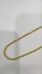 Poh Heng Jewellery 22K Accent Bead Chain in Yellow Gold [Price By Weight] - Lazada