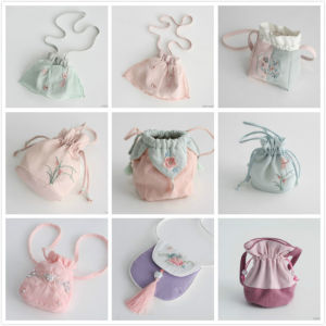 Túi Đeo Chéo Thêu Phong Cách Cổ Điển Dành Cho Bé Gái Túi Đựng Đồ Cho Bé Gái Túi Xách Nhỏ Thời Trang Hanfu Dành Cho Bé Gái