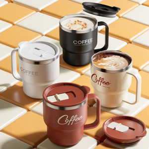 แก้วกาแฟสองชั้น 400 มล. ทำจากสแตนเลส 304 ปิดผนึกอย่างดี ใช้ได้ทั้งน้ำร้อนและน้ำเย็น เก็บความร้อน/เย็น สำหรับนม กาแฟ และเครื่องดื่มอื่นๆ