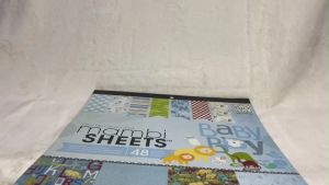 Me & My Big Ideas MAMBI Sheets Specialty Cardstock 12 by12-Inch 48 Per Sheet Oh Baby Boy
