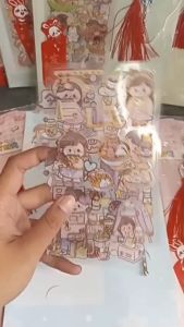 FANCY Sticker Set + Tongkat Peri Sweet Girl BWZ-802 Lucu Murah