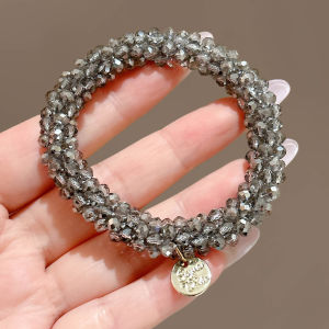 NING ZHOU | High Elasticity Durable Hair Ring with Crystal and Bracelet Function