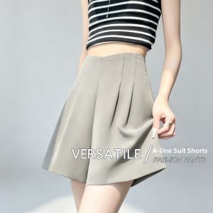 La Chapelle | Thin High Waist Slimming A-line Blossom Leg Short Pants
