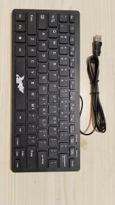 Keyboard Mini dengan Tombol FN USB Murah R1602 R-ONE Terbaru untuk PC / CPU / Laptop
