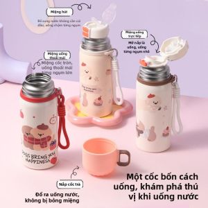 ZIYINGCHA | Dual Use Insulated Childrens Flask 316 Stainless Steel