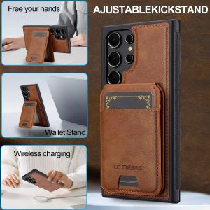 Applicable to Samsung S26 S25ultra magnetic card holder S24plus protective case Samsung split card-inserting mobile phone case