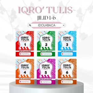 Buku IQRO Tulis Jilid 1 2 3 4 5 6 (Paket Bundle) Isi 6 Jilid - Team Tadarus AMM