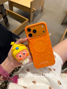 Orange Star 3D Cute Cartoon Human Ins15 Compatible 17Pro Apple 17ProMax Phone Case iPhone14/17 New 16Promax Protective Cover 13Felin Magnetic