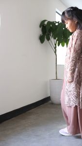 Gamis Anak Eliana Dres Pesta Brukat Tile Kondangan Maxi Dress Kekinian
