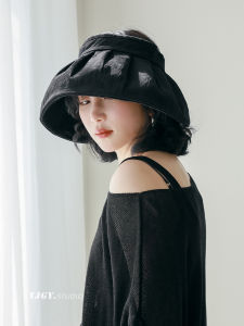 New Designer Chinese Style Embroidered Sun Protection Hat Women Summer Versatile Face Slimming Empty Top Hat Casual Cotton Linen
