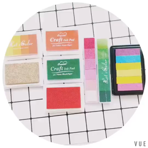 ST01หมึกสี หมึกปั๊มตรายาง สูตรกันน้ำ หมึก สแตมป์ Stamp อิงค์แพด diy  (สำหรับผิวด้าน ไม้/กระดาษ/ผ้า)