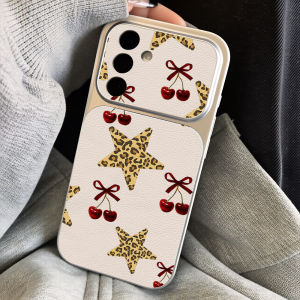 Cute Star Phone Case For Samsung S26 S25 Ultra S24 S23 FE Plus A56 5g A57 A16 A55 A37 A27 A17 A36 A07 A54 A35 A26 Leather Cover