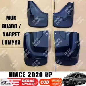 Mud Guard Hiace 2020 2022 Up Karpet Lumpur Hitam