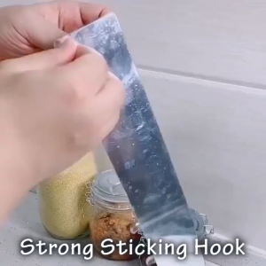 MS Gantungan Stiker Kamar Mandi Transparan Tempel Kuat Dinding