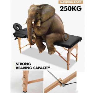 【Height Adjust】Massage Bed Foldable Sturdy Comfortable Beauty Bed Spa Facial Portable Tattoo Bed