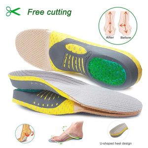 MIYIO 1 Pair Orthopedic Arch Support Shoe Insoles Arch Support Insoles X/O Type Leg Correction Flat Foot Sports Shoes Insert