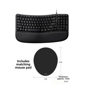 Sanwa Supply | Ergonomic Quiet Wireless Keyboard and Mouse Set