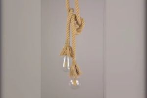 LED Vintage Hemp Rope Pendant Lamp Base E27 100 Cm Creative Country Style Loft Pendant Light Suitable For Creative Chandeliers In Bars Lights Modern Design Cafes Restaurants Bedrooms Retro Simplicity Decorative Lights