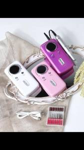 Professional 45000RPM Electric Portable Nail Drill Machine Kit Rechargeable for Nail Gel Polish Removal Manicure Salon Home Tool