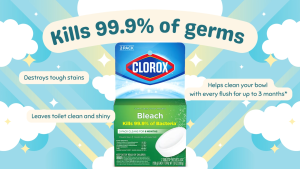 Clorox Ultra Clean Toilet Tablets (Bleach) 100gx2s