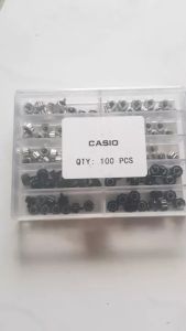 knop jam tangan Casio box isi 100