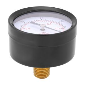 Qiilu | Đồng Hồ Đo Áp Suất Chân Không Mini 50mm Dải Đo 0~-30inHg 0~-1bar Dùng Để Đo Lường