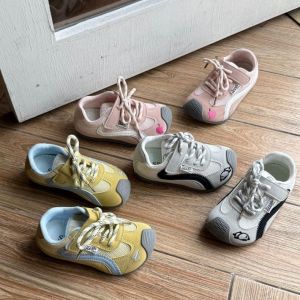 Breathable Mesh Childrens Dequn Running Shoes 2025 Spring Autumn Style Casual Sporty Low Top Rubber Outsole Ultra- Versatile