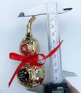 น้ำเต้าทำจากโลหะ สูง10CM น้ำเต้ามงคลดูดทรัพย์ ขนาดเล็ก ราคาต่อคู่ TC