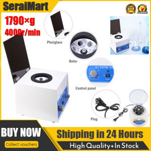 4000rpm Electric Lab Centrifuge Machine - 6x20ml Low-Speed Benchtop Centrifuge With Timer (0-60min) & Speed Control