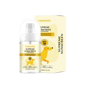 YEGBONG Supreme Sunscreen Waterproof and gentle vitamin E skin protection dog care spray Dog Sunscreen Spray Sunscreen Care Pet Spray