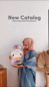 Hantaran Mahar Resin Terarium Frame 42cm Custom Warna Mahar Resin