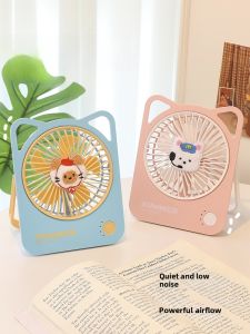 Mini USB Charging Fan High Wind Power Long Battery Life for Students Office Desktop New 2025 Model Small Portable Fan