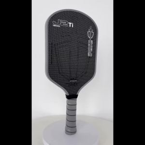 SWORD&SHIELD J2Ti Carbon Fiber Pickleball Paddle Polyester Carbon Weaved Face Polymer Honeycomb Core 16MM Large Sweet Spot