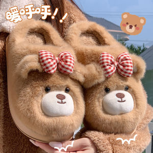 Dép Bông Mùa Đông Cho Nữ Dép Lông Cừu Ấm Áp Ấm Áp Dễ Mặc Phong Cách Dễ Thương EVA Đế Thoải Mái Cho Gia Đình Và Nhà Tắm