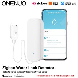 WiFi/Zigbee Water Level Sensor Tuya Compatible Flood Leak Detector with Smart Life APP Alarm for Water Overflow Security System